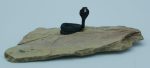 Serpiente cobra negra. Medidas: 3x3cm.